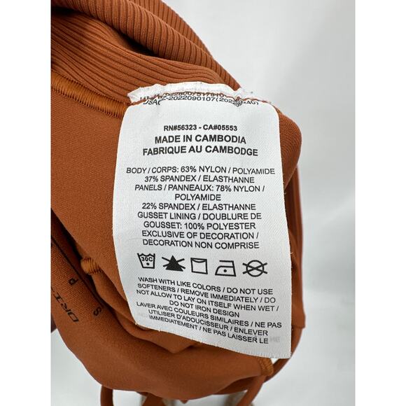 Nike Yoga Dri-Fit Luxe One Piece Jumpsuit DX1725-246 Orange Clay Size XS - Picture 8 of 9